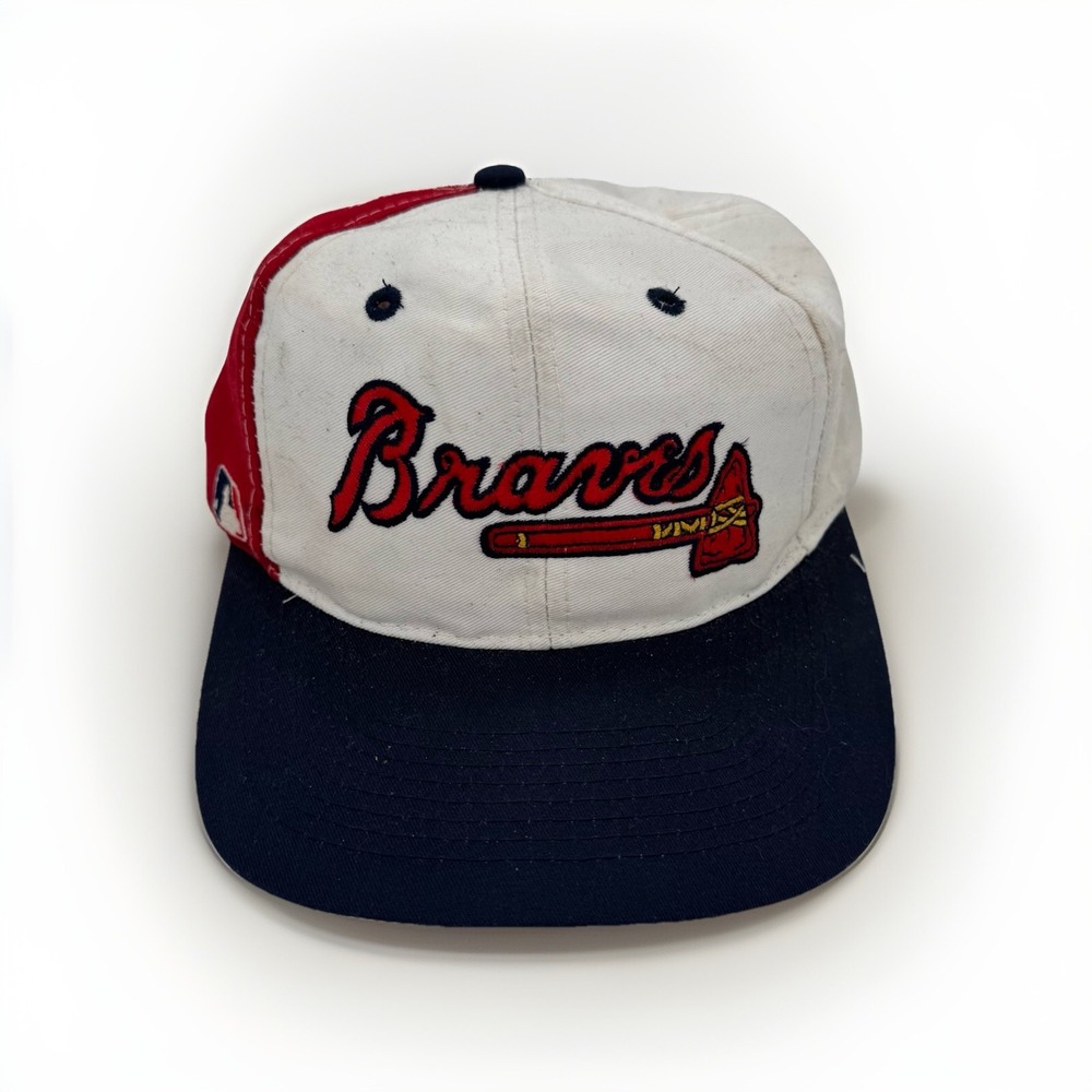 Vintage Atlanta Braves‎ Back Script SnapBack Hat Sports Specialties MLB Baseball